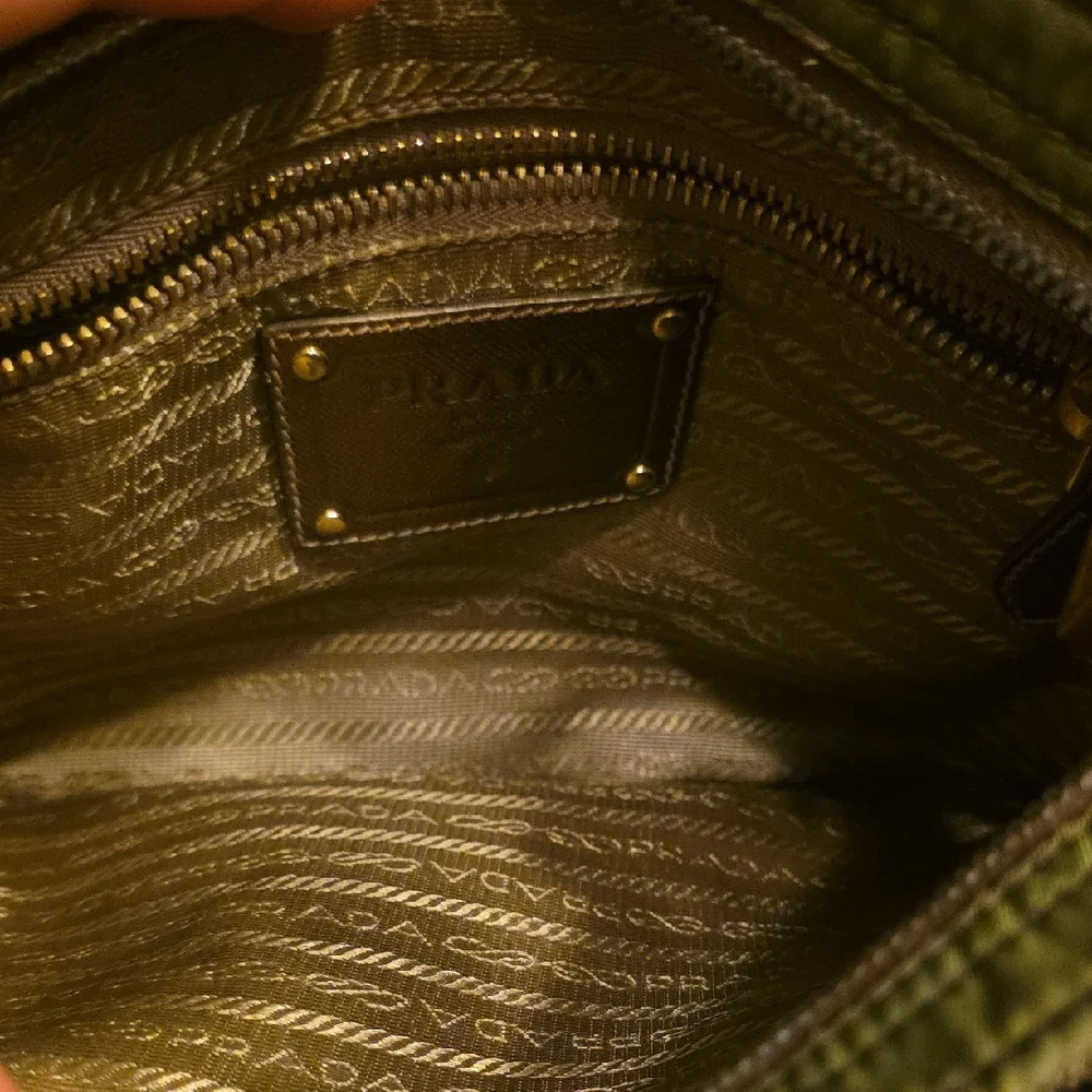 Prada Khaki Green Men's Messenger Bag - Picture 3 of 6